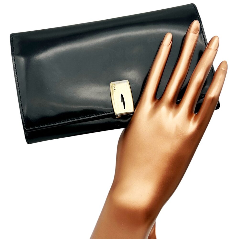 GUCCI Long Wallet Black Unisex